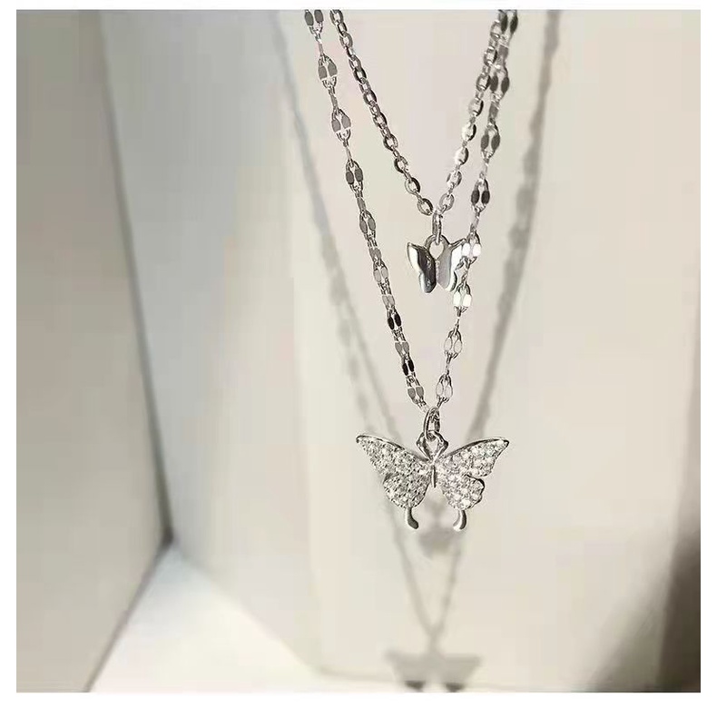 Kalung Liontin Korea Kalung Kupu - Kupu Kalung Fashion Korea Murah