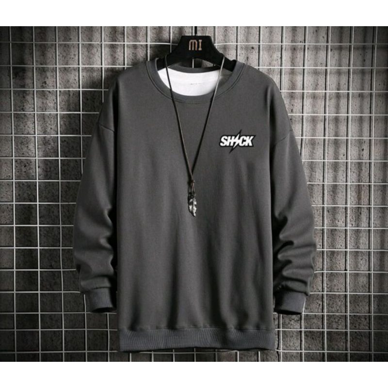 Sweater Crewneck SICK pria wanita simple