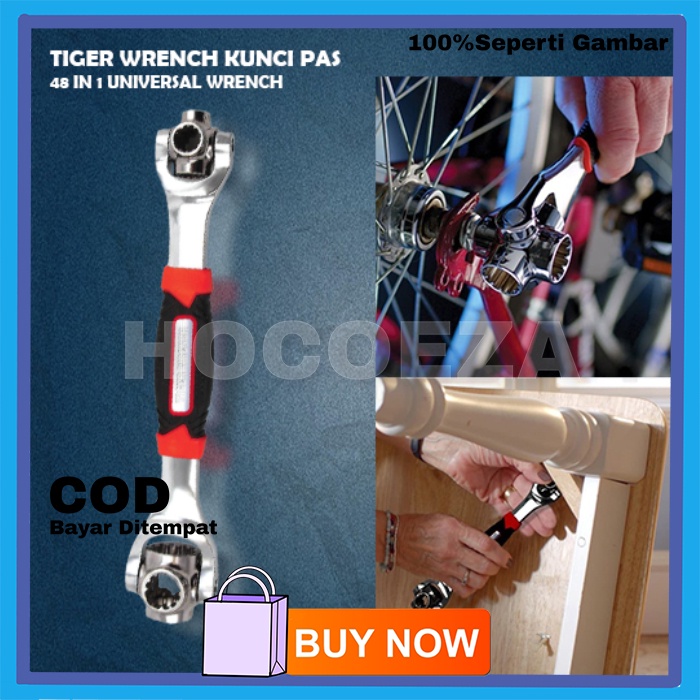 KUNCI PAS MULTIFUNGSI TIGER WRENCH KUNCI PAS 48 IN 1 UNIVERSAL WRENCH VA304