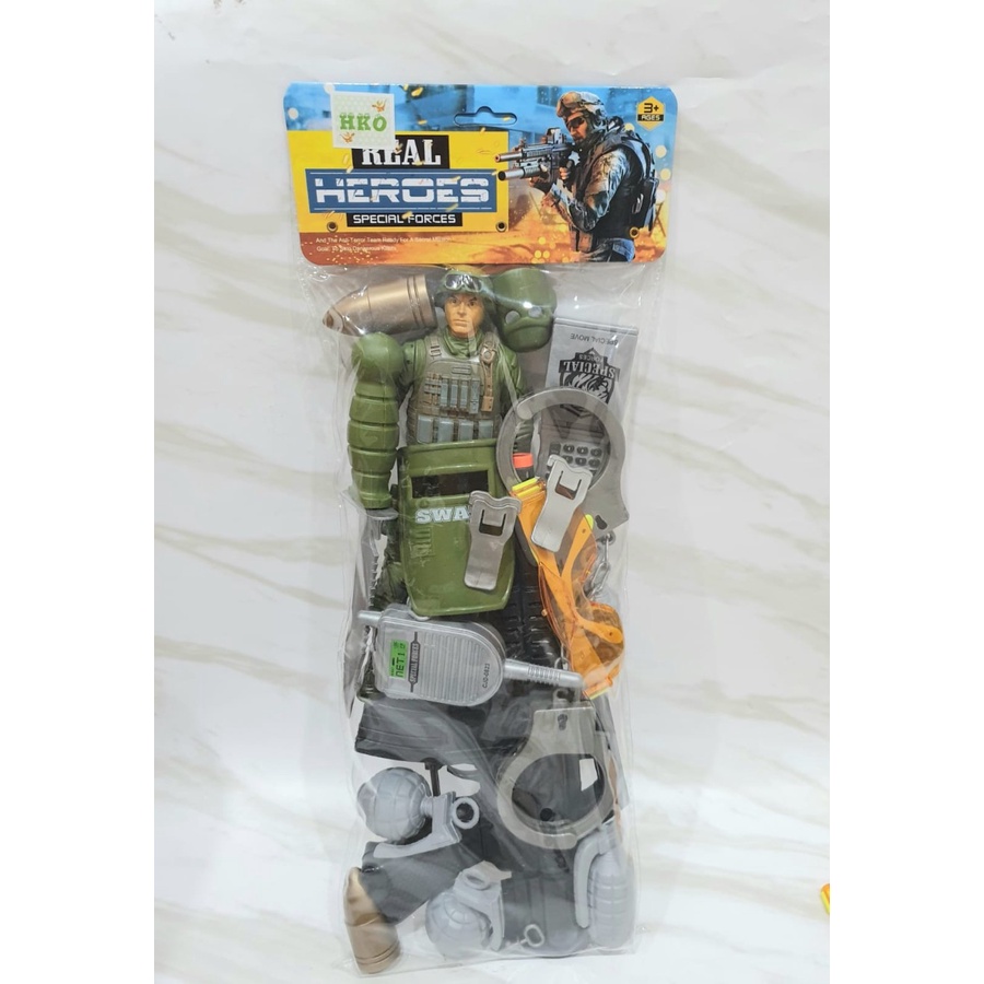 MAINAN ARMY TENTARA MILITARY BORGOL ARMY FIGURE TENTARA BESAR 24 CM