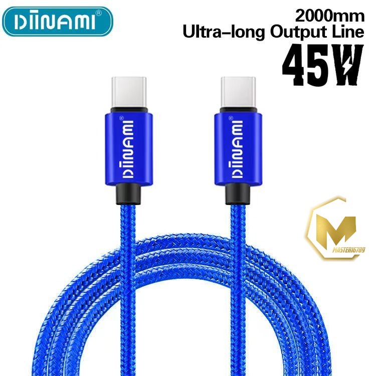 DIINAMI CABLE KABEL DATA / TYPE-C KE TYPE-C / USB-C TO USB-C / 45W FAST CHARGING / 2 METER  &amp; 3 METER NOTE10 NOTE20 S21 S22 ULTRA MACBOOK AIR MA3457