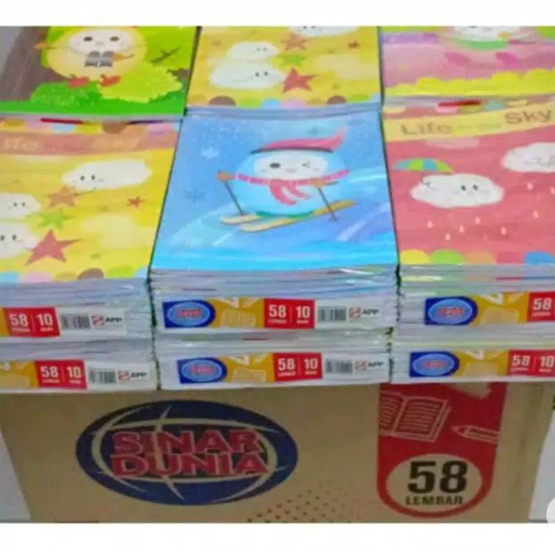 

Grosir Buku Sidu 58 Lembar(1pack isi 10) SPESIFIKASI PRODUK :Merk : sinar dunia Cover : netral Bahan : hvs Garis : 25 garis Ukuran : kwarto 15 x21 Harga per 10 pcs buku / 1 pak