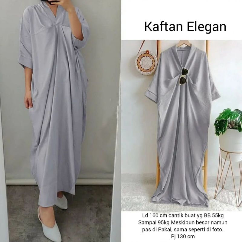 Terbaru kaftan polos mewah / kaftan wanita elegan