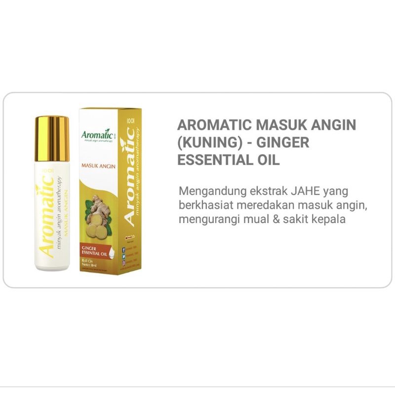 Minyak angin aromatic 1001/essential oil aromatherapy 8ml