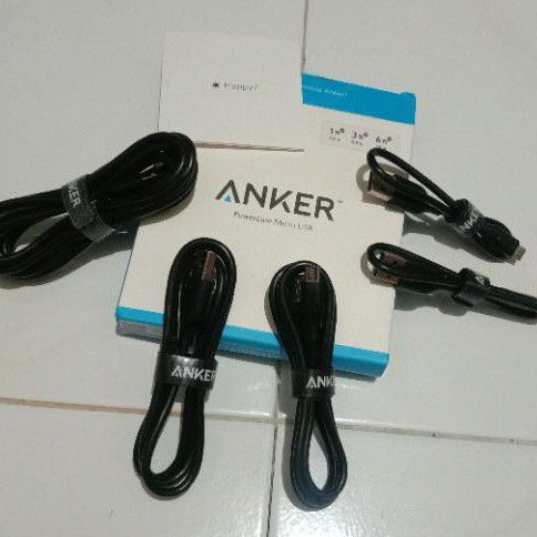 kabel Charger Anker original cas anker micro usb