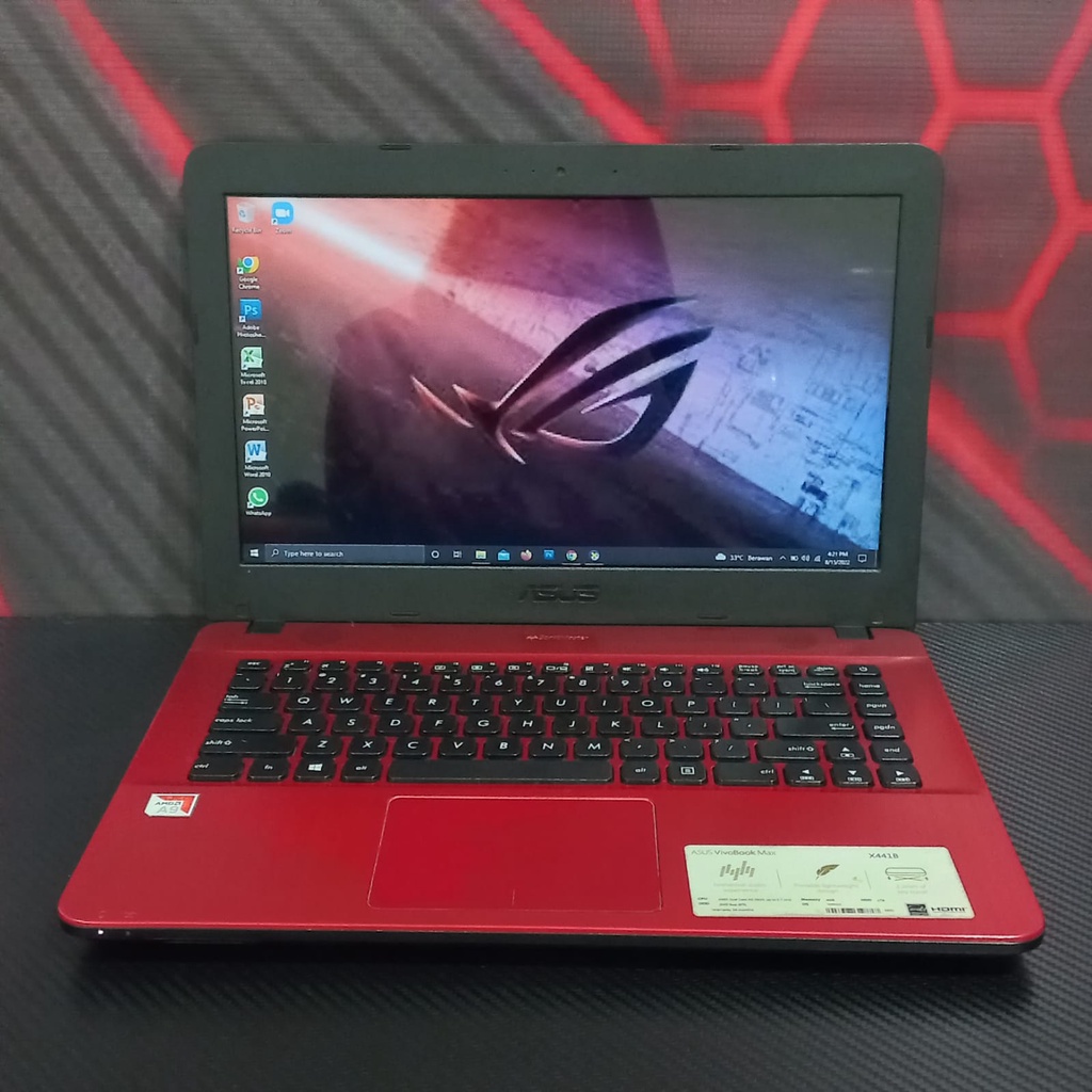 Laptop Asus X441B AMD A9 Ram 4GB HDD 1TB Radeon R5 Grafis Win 10