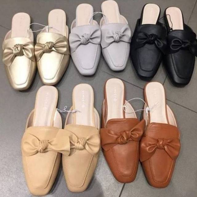 Crazysale❣️ Cakep VINCCI ORIGINAL VI20215690 PITA NUDE BROWN FLAT SEPATU LUCU KERJA CASUAL PESTA COK