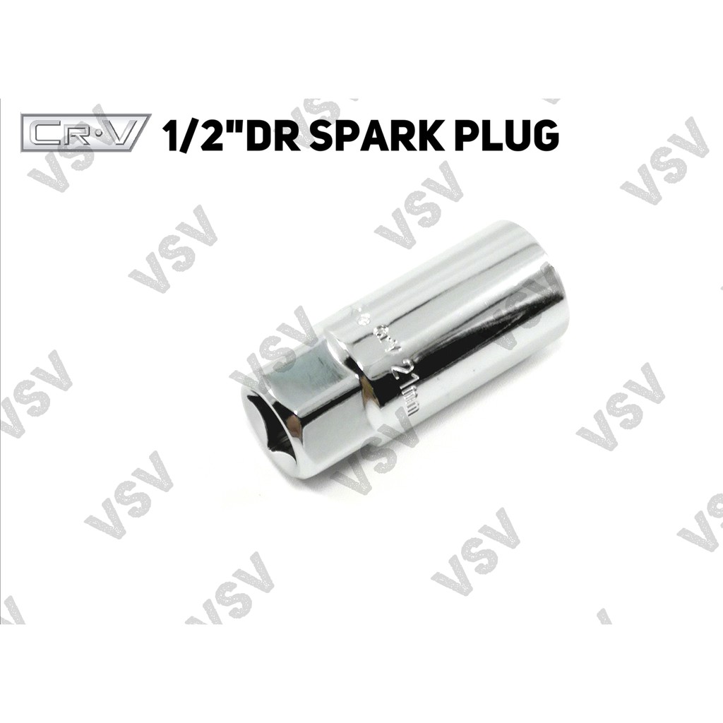 Gestar 1/2&quot;Dr Spark Plug 21mm Kunci busi Kunci Shock busi