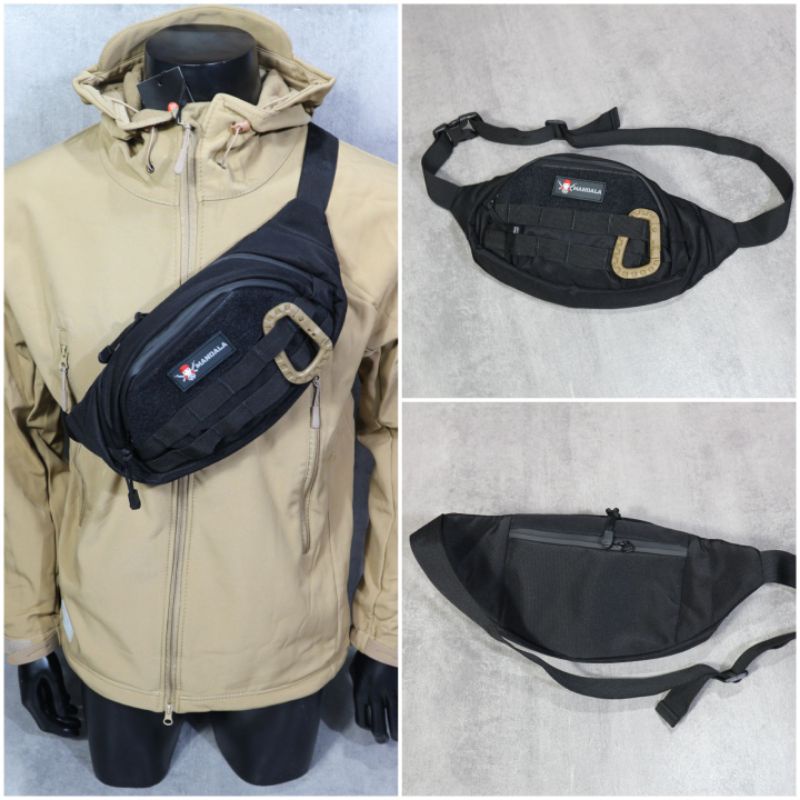 waistbag Pria  / tas pinggang / tas sling bag original mandala waterprof / tas waistbag tactical MTG