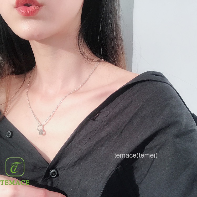 【MHANG】Kalung Wanita Senyum Baru New Smile Lady Necklace Rantai Klavikula Logam Sederhana Berkualitas Tinggi