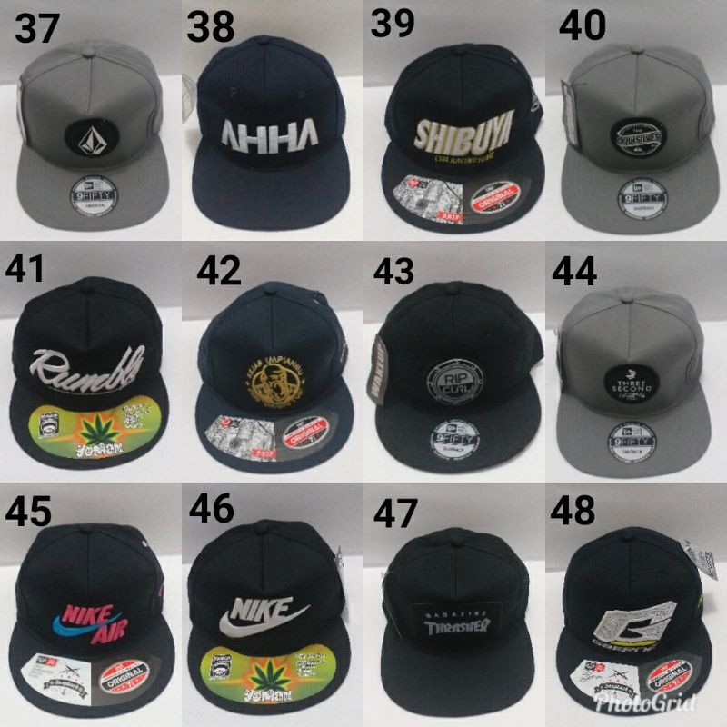 Topi Snapback Dewasa Hip Hop Fashion Bordir Bahan Rapel Distro.