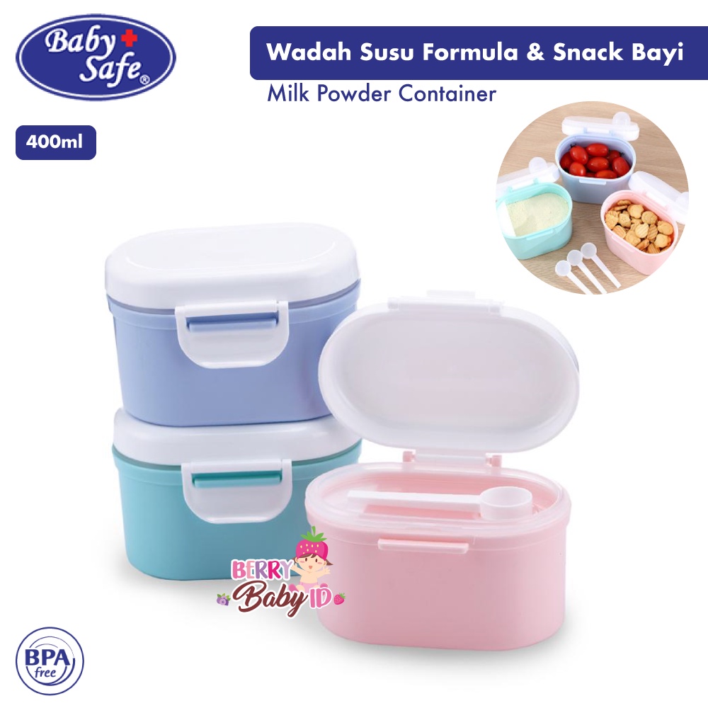 Baby Safe Milk Powder Container 400 ml Kontainer Susu Snack Bayi BBS085 Berry Mart