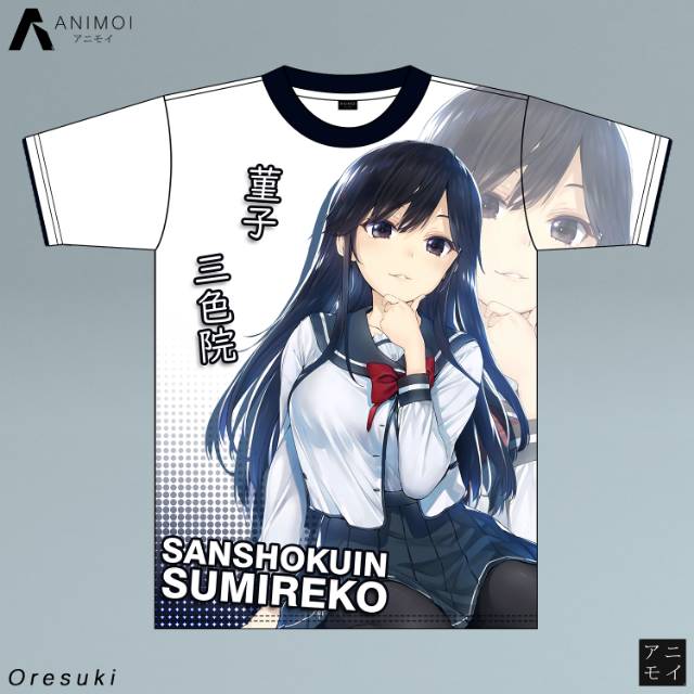 Kaos Anime Oresuki || Ore wo Suki nano wa Omae dake ka yo ||  Sumireko Sanshokuin || Pansy