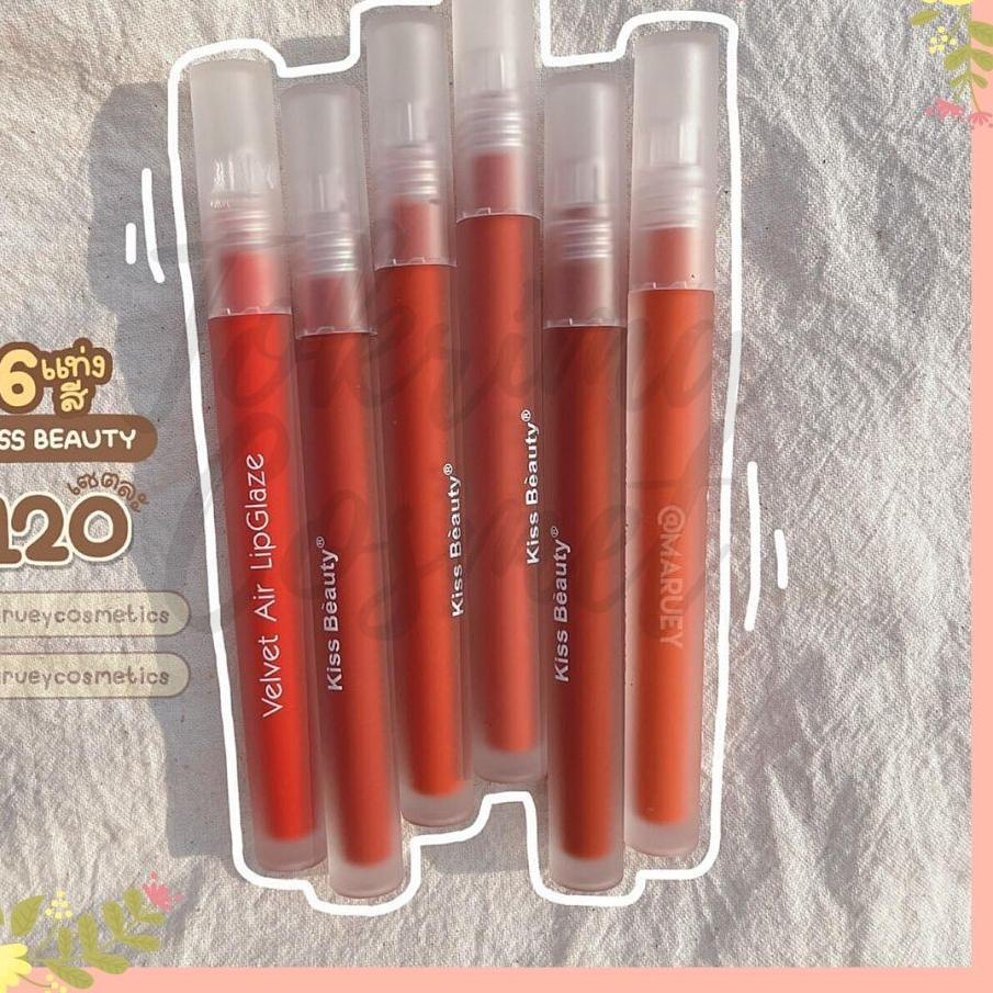 ➴ [LUSINAN] Lipgloss Kiss Beauty Velvet Air / Nude Series Terbaru 2021 ✽