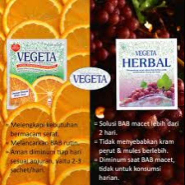 Scrubber Vegeta Jeruk  Sachet / Vegeta Herbal Sachet