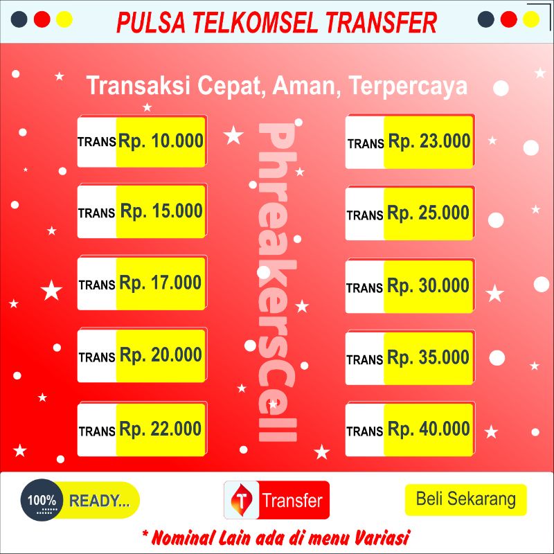 Pulsa Telkomsel Transfer