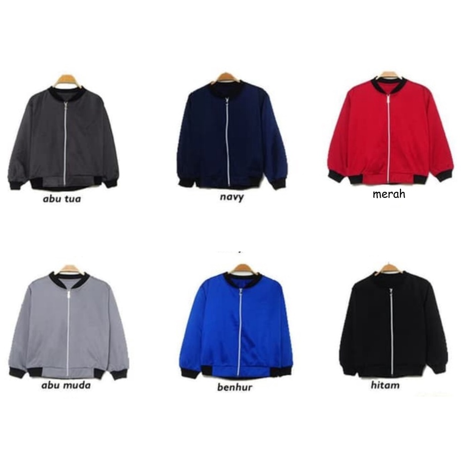 JAKET ANAK 2-12TAHUN LAKILAKI PEREMPUAN BOMBER ZIPPER LOTTO TERLARIS