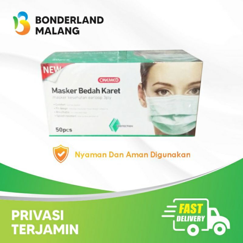 MASKER ONEMED BEDAH KARET / MASKER ONEMED NONHIJAB/ MASKER MEDIS ONEMED/ MASKER ORIGINAL