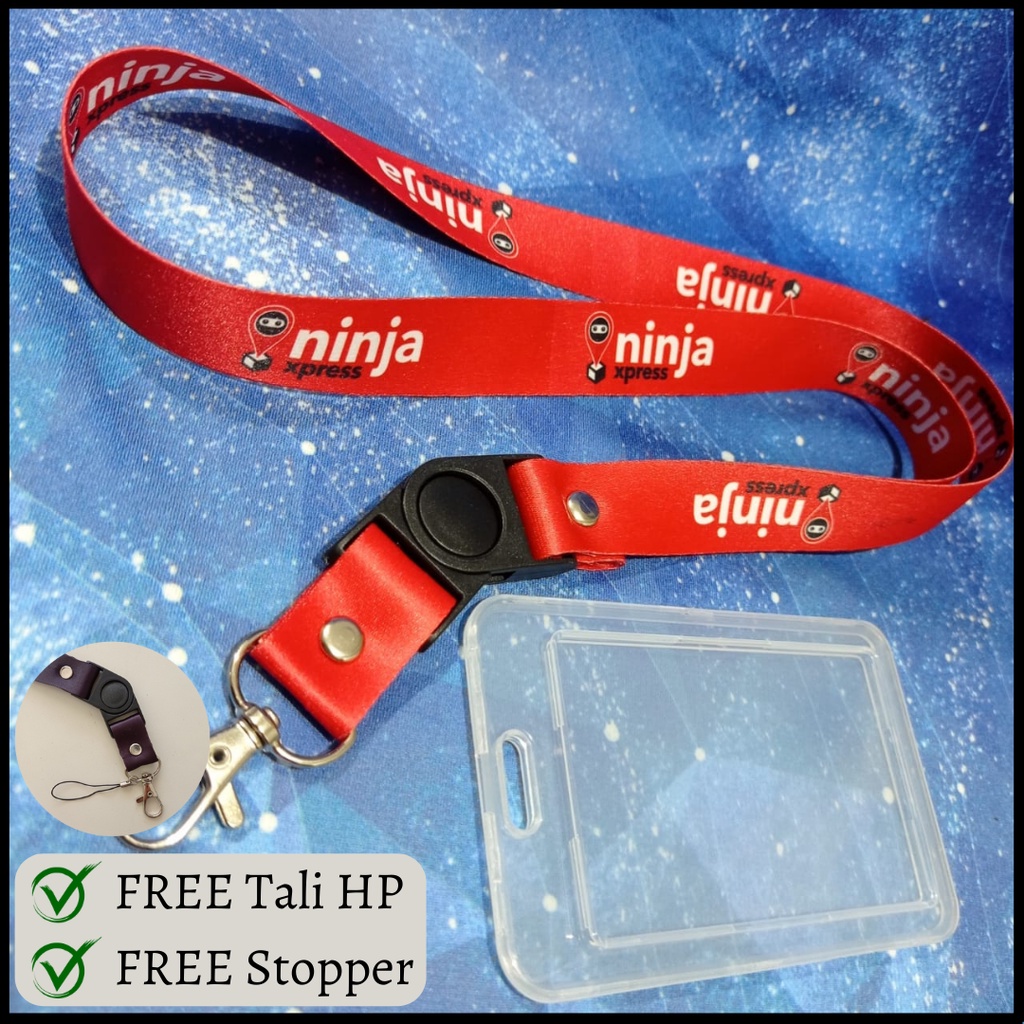 

[NinjaXpress] Tali Lanyard Custom / Lanyard Karyawan / Tali Custom Aksesoris Tali HP