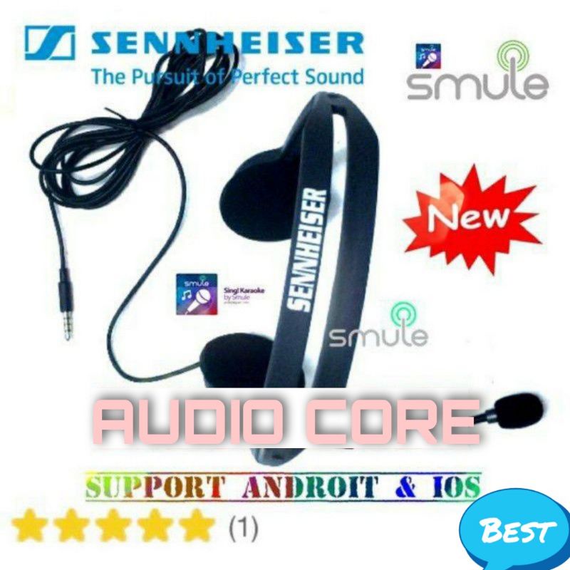 Mic Earphone Headset khusus Karaoke Di HP android smule youtube IOS
