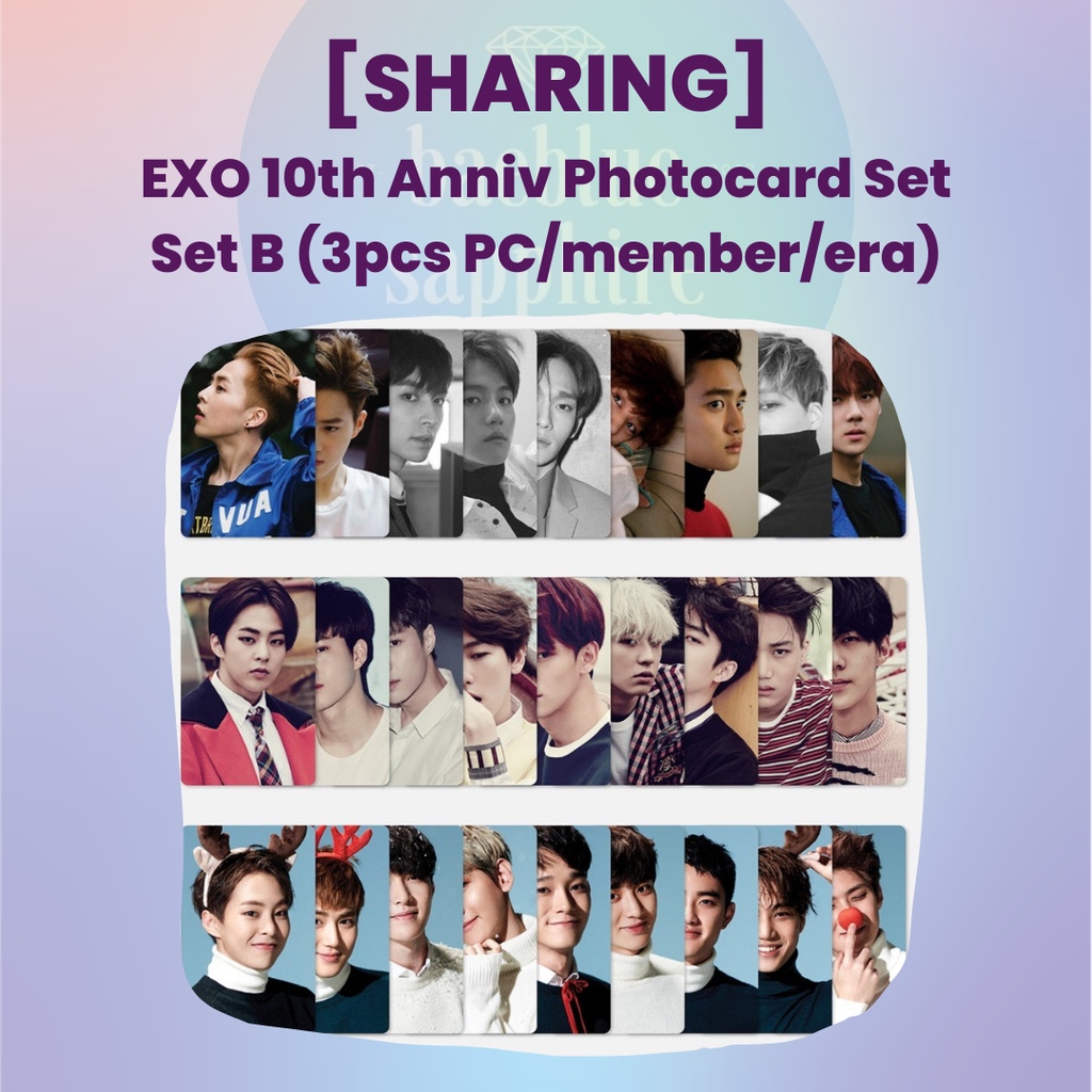 [PELUNASAN] SHARING EXO 10th Anniversary Photocard Set