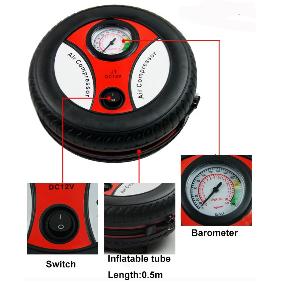 New Model Car Compressor - Pompa Ban Elektrik