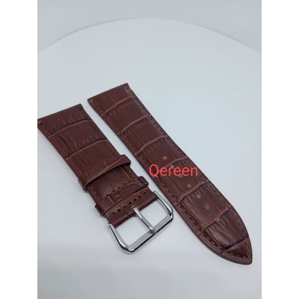 Tali Jam Tangan Strap Tali Jam 28MM Tali Jam Tangan Universal  Tali Jam Tangan kulit hitam coklat 28mm Tali jam tangan boises free besi pengait tali