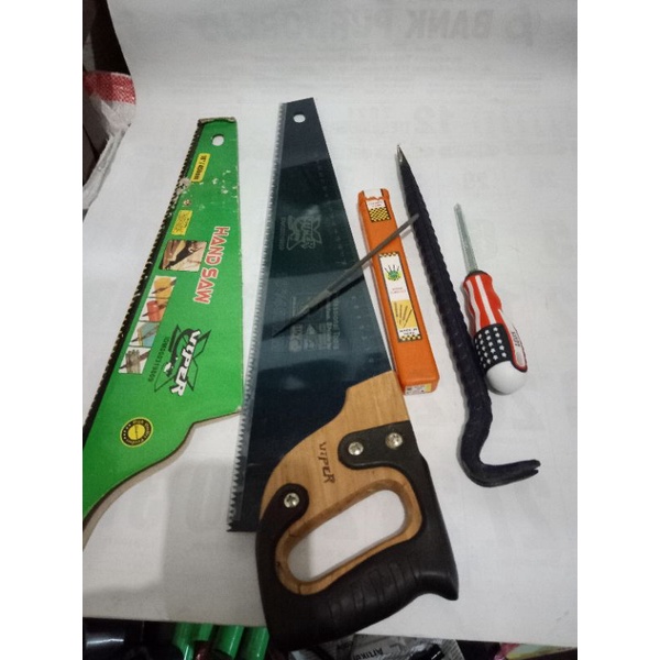 gergaji kayu set alat pertukangan 4pcs