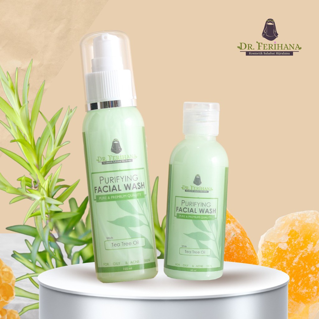 PEMBERSIH WAJAH KULIT BERJERAWAT - FACIAL WASH PURIFYING DR. FERIHANA