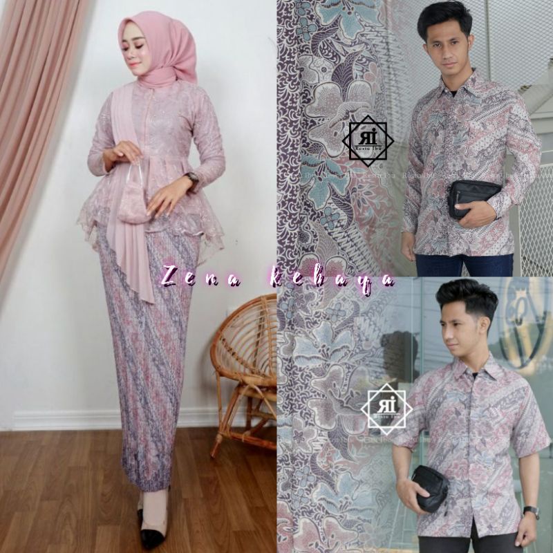 COUPLE KEBAYA SELENDANG COUPLE KEBAYA TUNANGAN KEBAYA MODERN KEMEJA BATIK COWOK