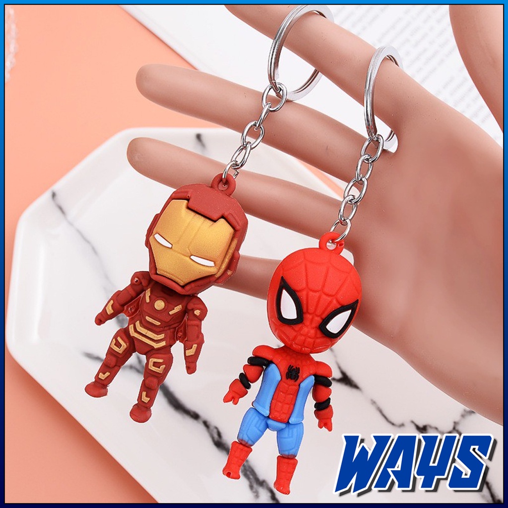 [G020] Gantungan Kunci Superhero Spiderman Captain America Batman Iron Man Superman Wonder Woman