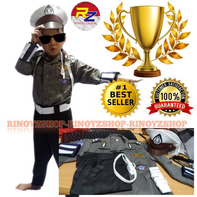 Baju Polisi Anak / setelan polisi Anak / Seragam Polisi Anak / Baju POCIL /Seragam POCIL