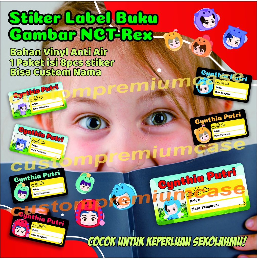 

Stiker Label Buku - Gambar NCT REX bisa Custom Nama