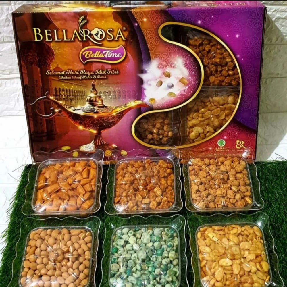 Charyatink - PARSEL RAMADAN PAKET BELLATIME KACANG KUE LEBARAN BELLAROSA HEMPERS MURAH