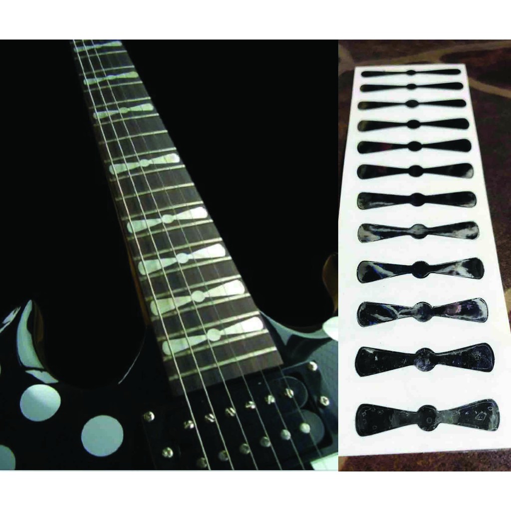 Randy Rhoads Fingerboard Sticker Inlay Gitar Fretboard Akustik Elektrik Jackson Rr Flying V Guitar
