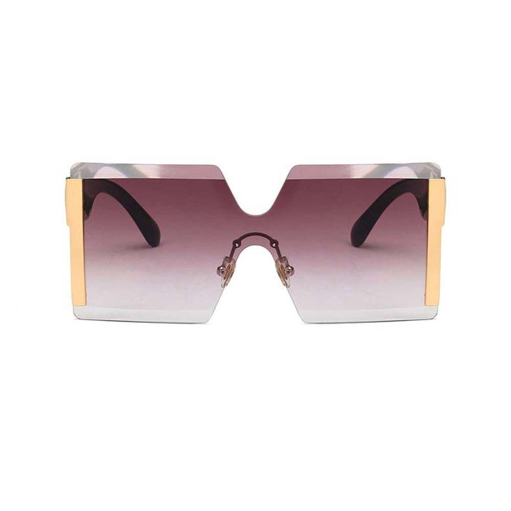 Mxbeauty Kacamata Matahari Mewah Merek Desain Gaya Visor Eyewear Oversized Motif Leopard Warna-Warni Bingkai Persegi Wanita Sunglasses