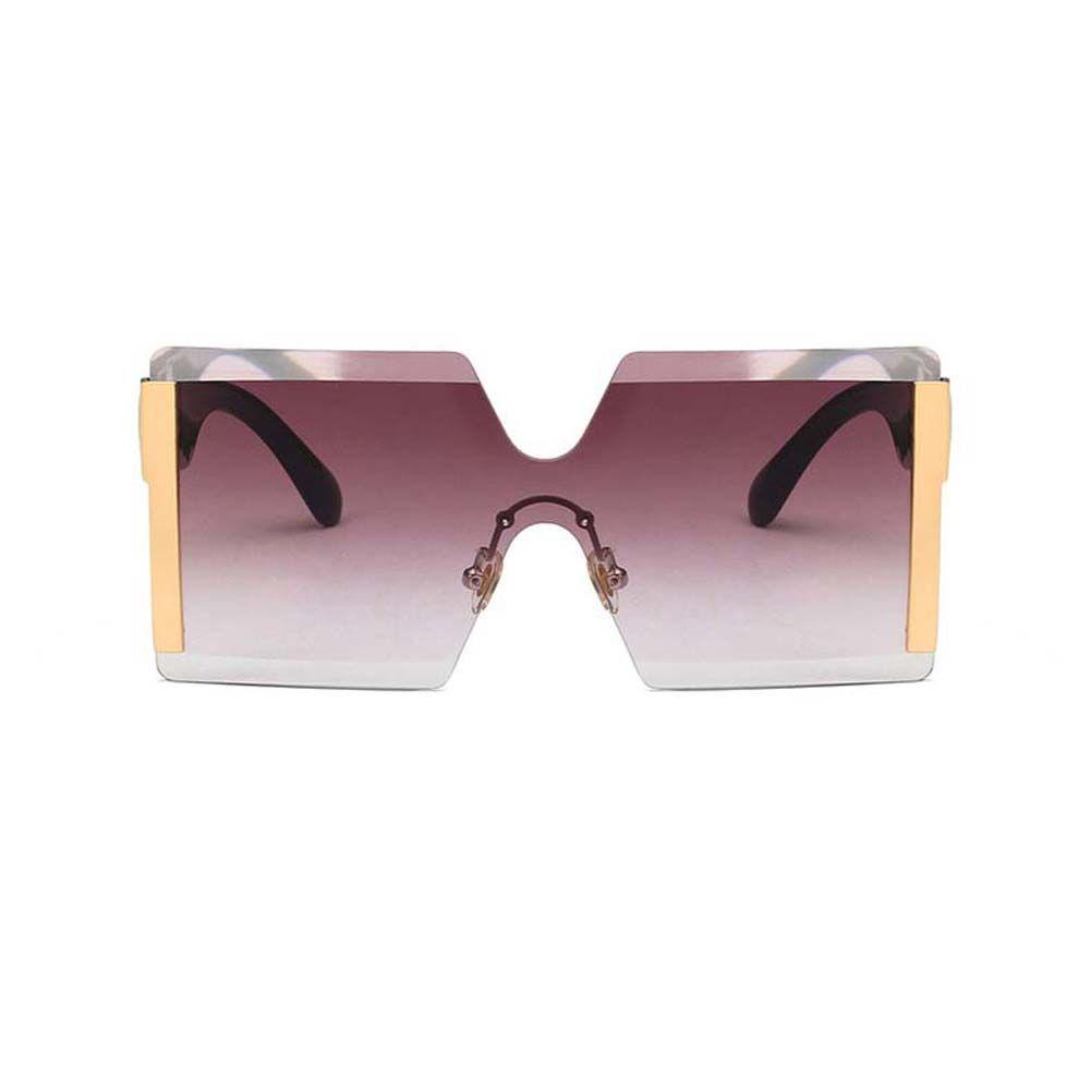 Mxbeauty Kacamata Matahari Mewah Merek Desain Gaya Visor Eyewear Oversized Motif Leopard Warna-Warni Bingkai Persegi Wanita Sunglasses