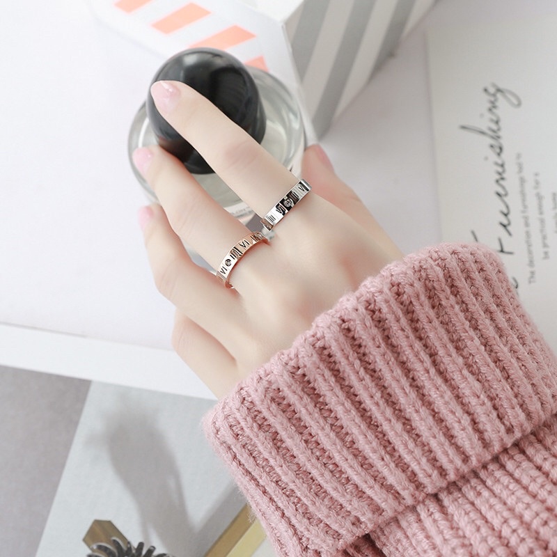 Cincin Titanium Korea Fashion Style Trending Premium Vintage