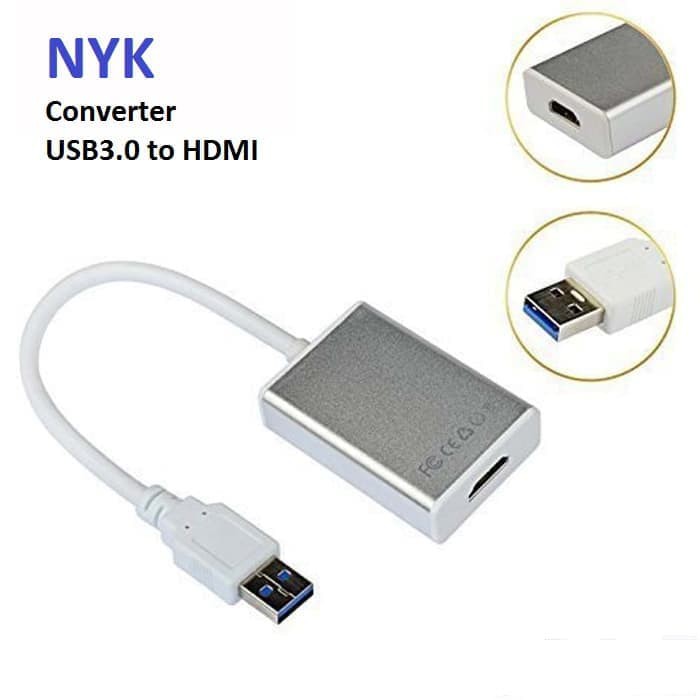 NYK Kabel Converter USB 3.0 to HDMI