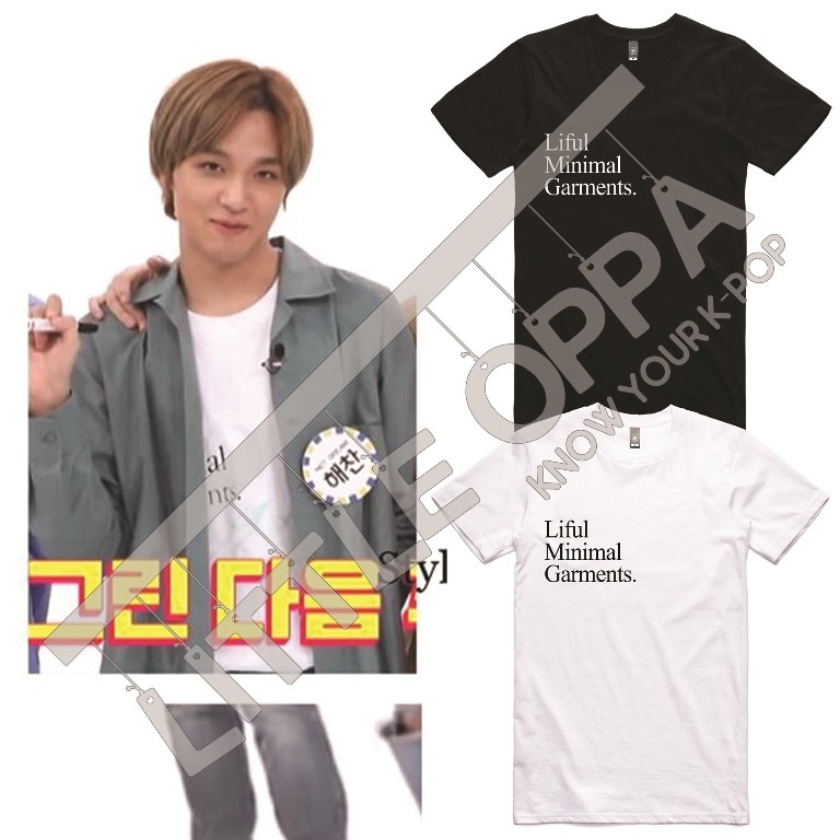 BAJU KAOS KPOP IDOL FASHION N C T HAECHAN LIFUL MINIMAL GARMENTS T-SHIRT