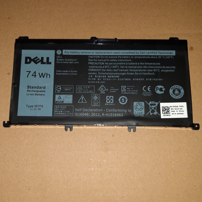 Original Baterai Dell Inspiron 15 7000 7566 7567 7557 7559 357F9