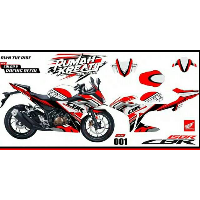 Decal Sticker Striping Fullbody Variasi All New Cbr 150 R