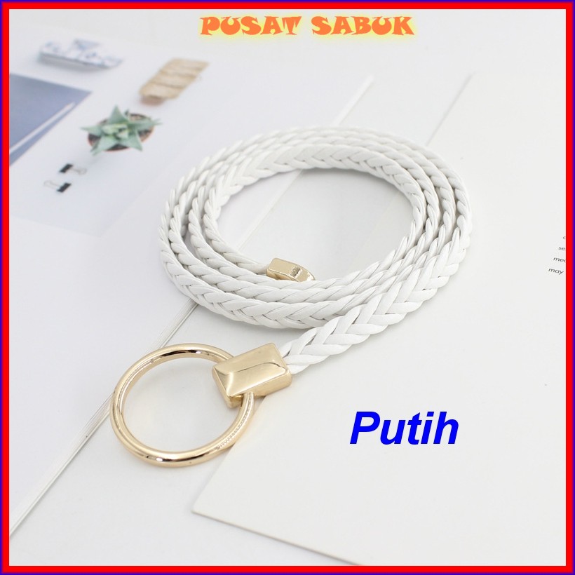 Gesper Tali Ikat Pinggang Kepang Kecil Wanita Sabuk Cewek Belt Fashion Korea Gasper Women Mini Murah