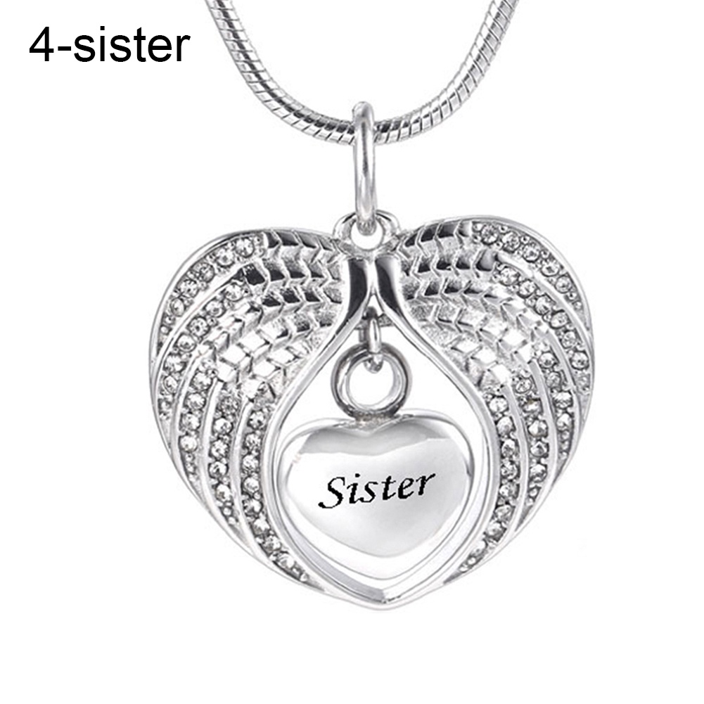 Hu Hu Hu Hu Hu Alat Bantu Pasang Kacamata♡ Kalung Rantai Liontin Hatisayap Hias Berlian Imitasi Untuk Hadiah