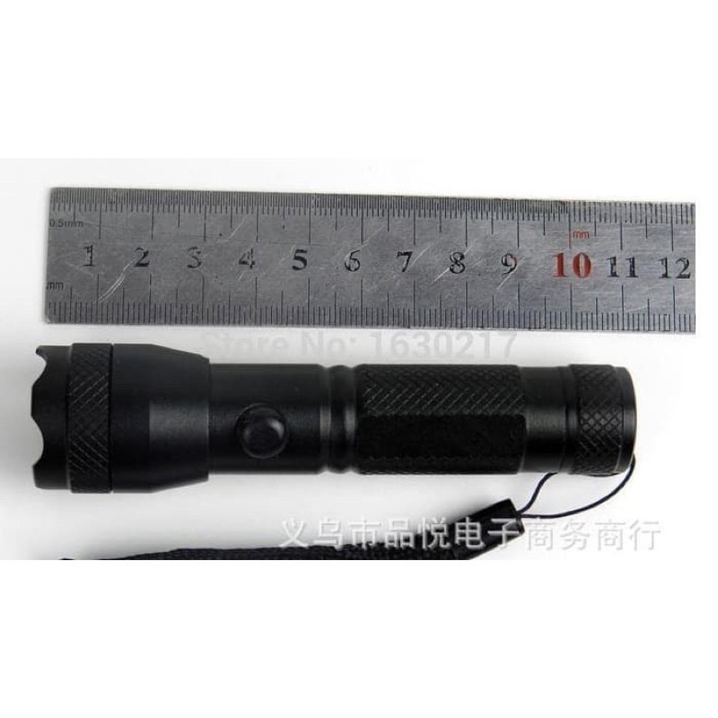 Senter 7led +laser merah