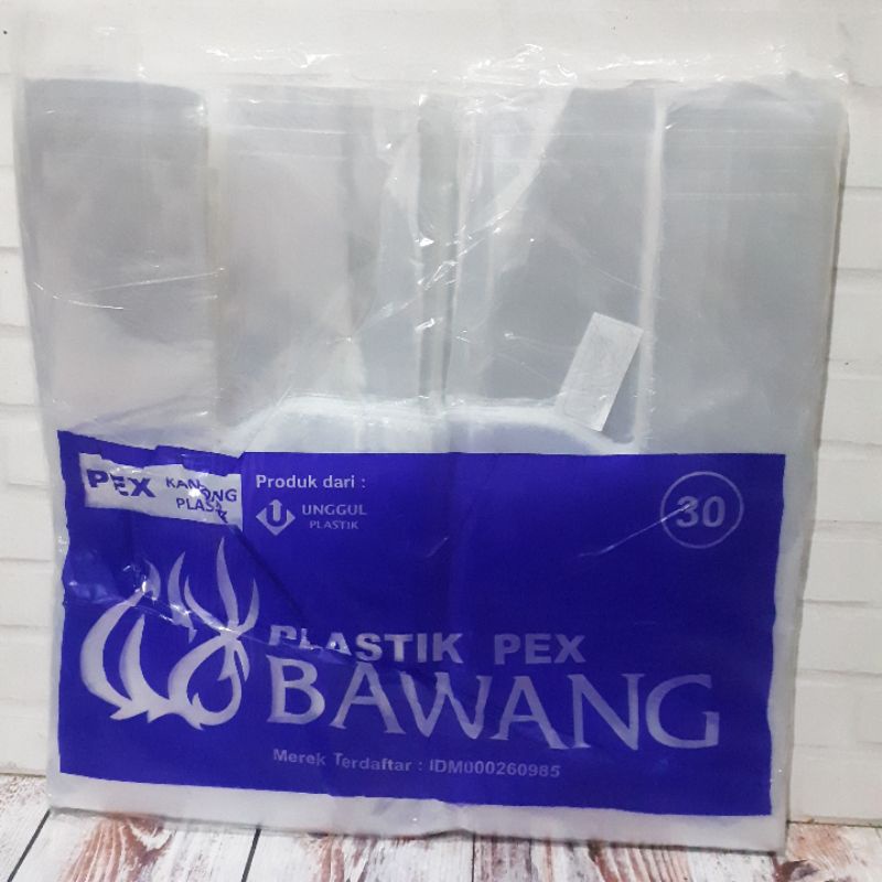 Jual Kantong Plastik Kresek Bening Pe Pex Bawang 30x57 Shopee Indonesia 4494