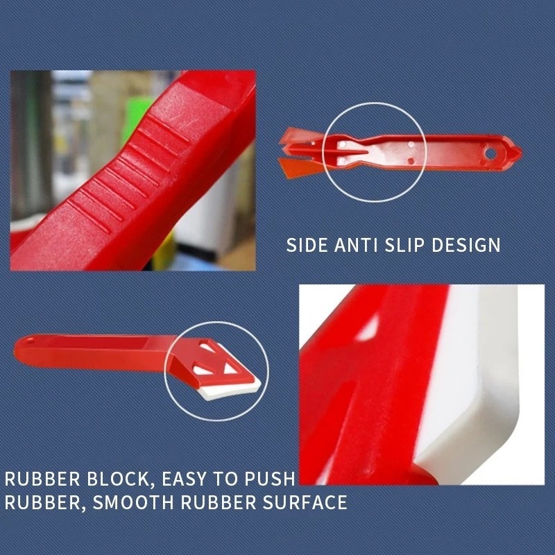 2 Pcs/Set Handmade Mini Tile Cleaner Tools/ Scraper Surface Glue Residual Shovel/ Glass Plastic Spatula/ Floor Tile Surface Cracks Cleaner Utility