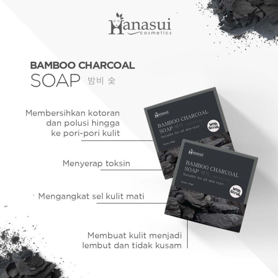 HANASUI SABUN BAMBOO CHARCOAL ORIGINAL - BAMBOO CHARCOAL