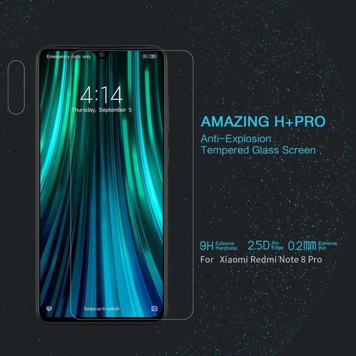 GENUINE Amzg H+ Pro Tempered Glass XIAOMI Redmi note 8 pro