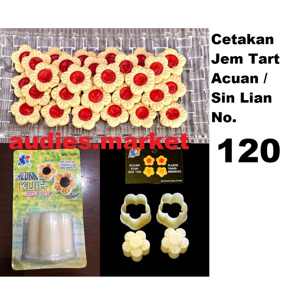 READY Cetakan Acuan Sin Lian MALAYSIA Jem Tat / Jam Cookies Mold / Cetakan Kue Biskuit / Semprit / semperit / kue kering / Nutella tart 103 104 106 118 119 121 171 173